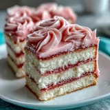 Beautiful layered Spring Ombre Cake in soft pastel pink and yellow with smooth buttercream frosting, perfect for spring celebrations.