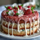 Spring Floral Drip Cake