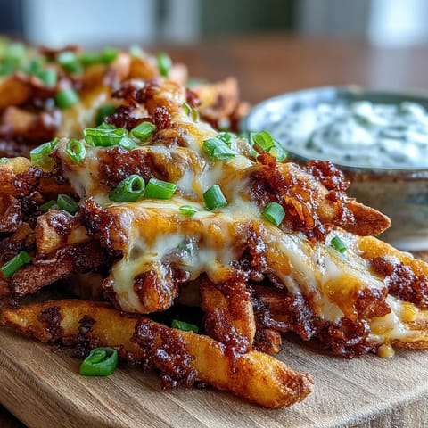 Cheesy BBQ Fries Ranch Dip