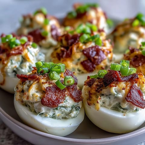 Jalapeño Popper Deviled Eggs