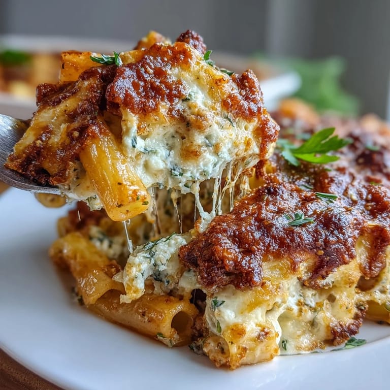 Hearty, cheesy Freezer Make-Ahead Baked Ziti, a family dinner solution.