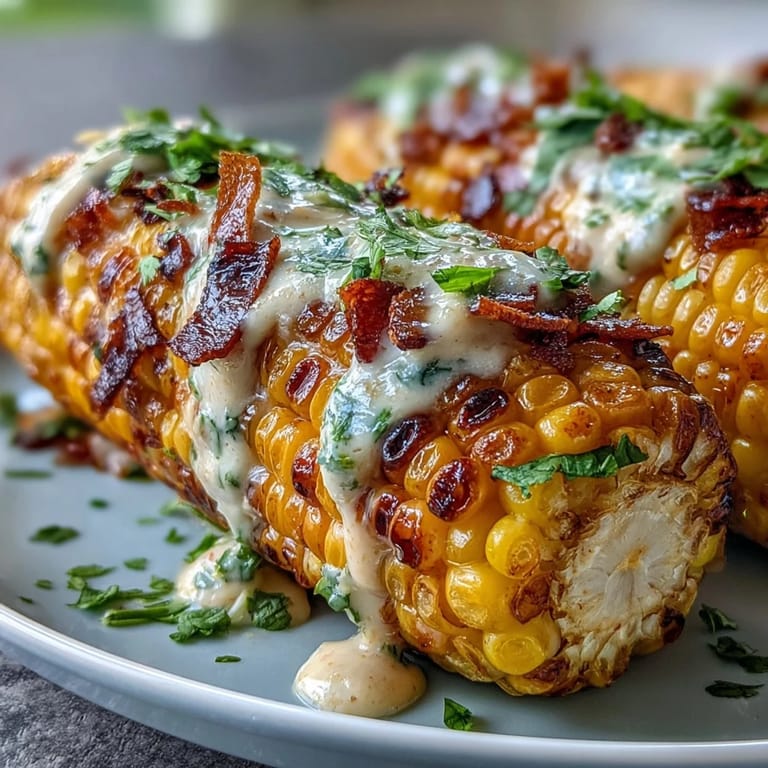 Quick and easy Elote-Style Microwave Corn on the Cob with Cotija cheese, creamy lime sauce, and a sprinkle of chili for a zesty kick.