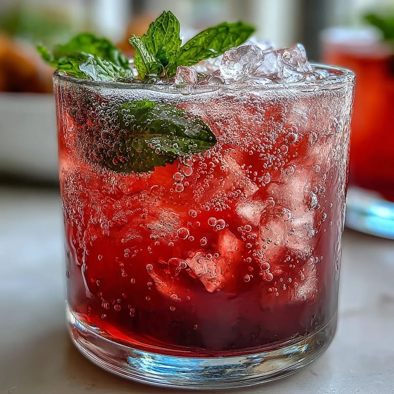 Refreshing Sparkling Hibiscus Mint Lemonade Mocktail pitcher, bursting with citrus and floral notes.